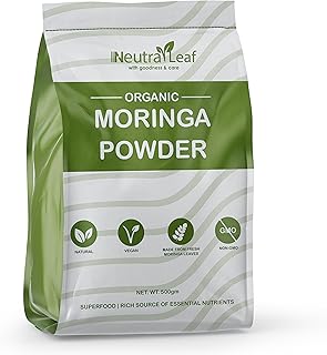 Organic Moringa Powder 500g | Boosts Immunity & Health | Helps To Get Slim | Multivitamin | Antioxidant | Good for Hair & Skin | Resealable Bag